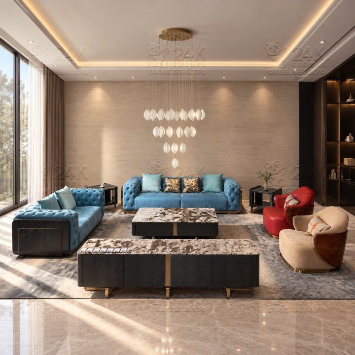 Sofa robert tufted luxury